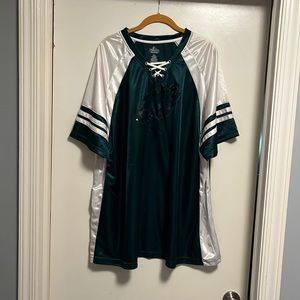 Philadelphia Eagles Short Sleeve Satin Shirt